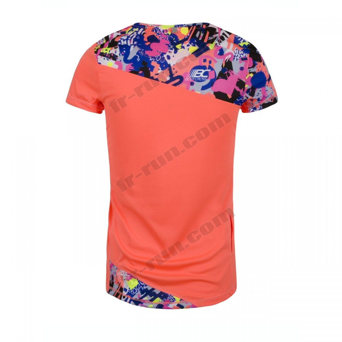 Bodycross/Course à pied femme BODYCROSS T-shirt Running Lora Neon Corail ◇◇◇ Pas Cher Du Tout - -3