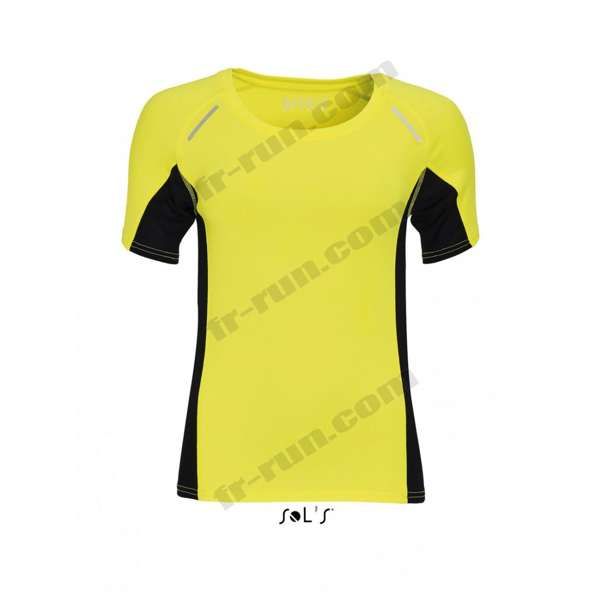 Sol's/running femme SOL'S t-shirt running manches courtes - Femme - 01415 - jaune fluo ◇◇◇ Pas Cher Du Tout - -1