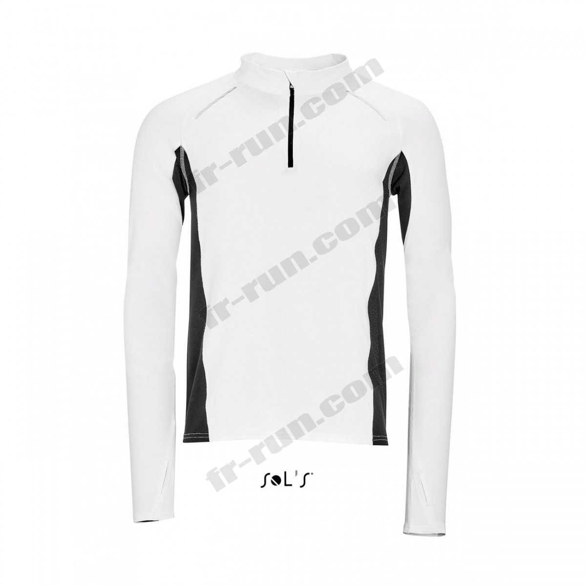 Sol's/running adulte SOL'S t-shirt running manches longues - Homme - 01416 - blanc √ Nouveau style √ Soldes - -1