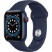 Apple/APPLE Apple Watch Series 6 GPS + Cellular, 40mm Boîtier en Aluminium Bleu avec Bracelet Sport Bleu Intense ◇◇◇ Pas Cher Du Tout - 0